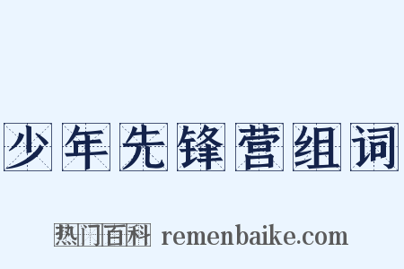 少年先锋营组词是什么意思的图片